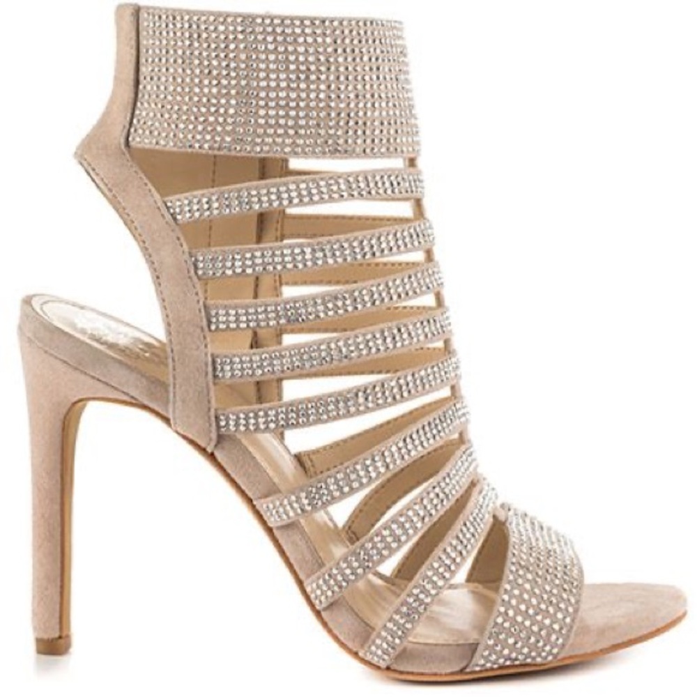 NWOB Vince Camuto Katal Suede Embellished Heels